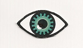 Logo Blindenverein Augsburg: gruenes Auge